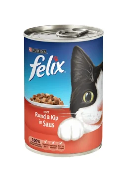 Felix Blik Brokjes - Kattenvoer - Rund Kip 400 g