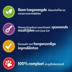 Felix Multibox Elke Dag Feest Mix Selectie In Gelei - Kattenvoer - Rund Tonijn Kip 80x85 g