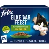 Felix Multipack Elke Dag Feest Groente Selectie In Gelei - Kattenvoer - Rund Kip Zalm 12x85 g