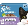 Felix Multipack Original Mix Selectie In Gelei 7+ Senior - Kattenvoer - Rund Kip Kalkoen 12x85 g