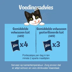 Felix Multipack Original Gevogelte Selectie In Saus - Kattenvoer - Eend Kip Kalkoen 12x85 g