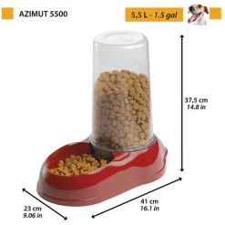 Ferplast Azimut Water/Voerbak - Kattenvoerbak - 19.5x19x12.5 cm Assorti