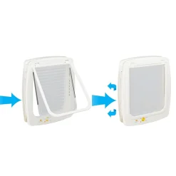 Ferplast Dierenluik Swing Wit - Kattenluik