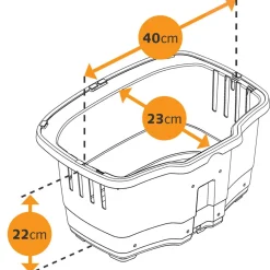 Ferplast Fietsmand Atlas Bike Rapid - Hondenfiets-accessoires - 47x35.5x34.5 cm Assorti