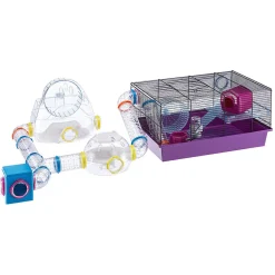 Ferplast Hamster Woonruimte Lab - Dierenverblijf - 22.5x20.7x14.3 cm Transparant