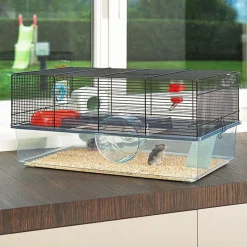 Ferplast Hamsterkooi Favola - Dierenverblijf - 60x36.5x30 cm Zwart