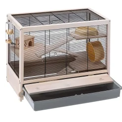 Ferplast Hamsterkooi Hamsterville - Dierenverblijf - 60x34x49 cm Houtkleur
