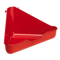 Ferplast Hoektoilet Fretten L 370 - Dierenverblijf - 27x27x17 cm Assorti