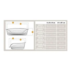 Ferplast Hondenbed Plastic Deluxe Zwart - Hondenmand