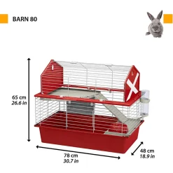 Ferplast Knaagdierkooi Barn 80 - Dierenverblijf - 78x48x65 cm