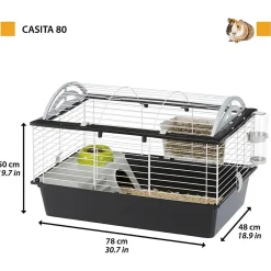 Ferplast Knaagdierkooi Casita 80 - Dierenverblijf - 78x48x50 cm