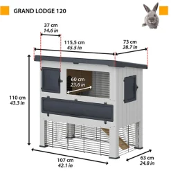 Ferplast Konijnenhok Grand Lodge - Dierenverblijf