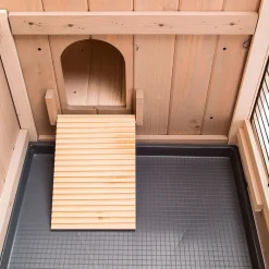 Ferplast Konijnenhok Ranch 120 Plus Met Ren - Dierenverblijf - 117x104x107 cm Grijs Groen 120