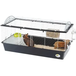 Ferplast Konijnenkooi Casita 120 - Dierenverblijf - 119x58x61 cm Zwart Wit