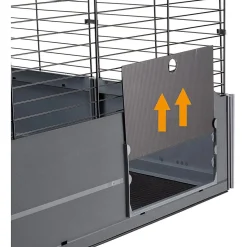 Ferplast Multipla Open - Dierenverblijf - 107.5x72x50 cm Grijs