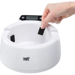 Ferplast Optima Voerbak Met Weegschaal - Hondenvoerbak - 24.5x25.5x12.5 cm Wit