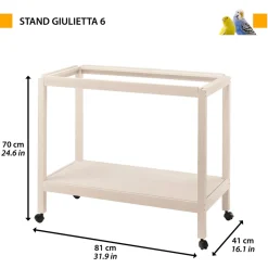 Ferplast Standaard Vogelkooi Giulietta 6 - Vogelverblijven - 81x41x70 cm