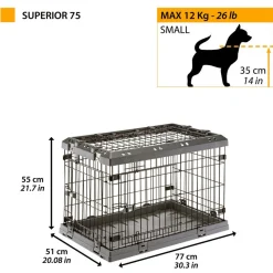 Ferplast Superior Hondenbench Grijs - Bench