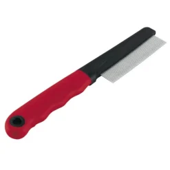 Ferplast Vachtkam Middel - Hondenvachtkam - 20x1.6x3.5 cm Rood Zwart