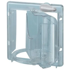 Ferplast Voerbakje Brava 1 - Vogel - Voerbak- Drinkbak - 8.8x9.5x6.8 cm Transparant