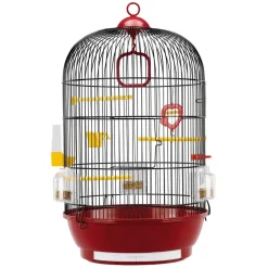 Ferplast Vogelkooi Diva Slov - Vogelverblijven - 40x63.5 cm Zwart Bordeaux