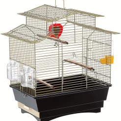 Ferplast Vogelkooi Pagoda - Vogelverblijven - 41x25x50 cm Messing