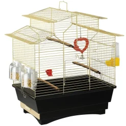 Ferplast Vogelkooi Pagoda - Vogelverblijven - 41x25x50 cm Messing