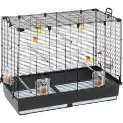 Ferplast Vogelkooi Piano 6 - Vogelverblijven - 87x46x70 cm Zwart