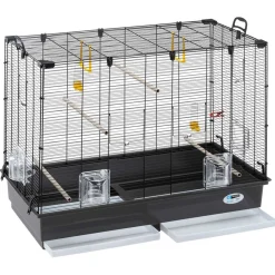 Ferplast Vogelkooi Piano 6 - Vogelverblijven - 87x46x70 cm Zwart