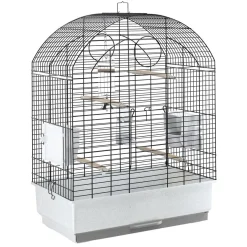 Ferplast Vogelkooi Viola - Vogelverblijven - 59x33x80 cm Grijs Wit