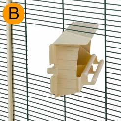 Ferplast Voliere Nota - Vogelverblijven - 95x64x165.5 cm Zwart