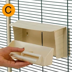 Ferplast Voliere Nota - Vogelverblijven - 95x64x165.5 cm Zwart