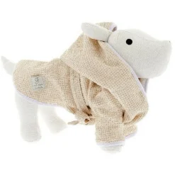 Ferribiella Bath Robe - Hondenbadjas - Beige L