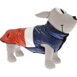 Ferribiella Bizarre Waterproof Down Jacket - Hondenkleding - 39 cm Rood Wit Blauw