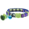 Ferribiella Bohemian Cat Collar - Kattenhalsband - Groen 20-30 Cm