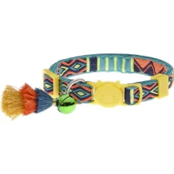Ferribiella Bohemian Cat Collar - Kattenhalsband - Geel 20-30 Cm