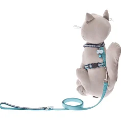 Ferribiella Cat Leash+harness Set - Kattenharnas - Lichtblauw M