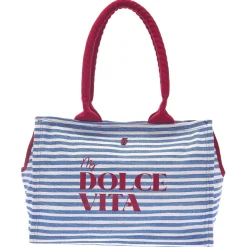 Ferribiella Dolcevita Draagtas - Hondendraagtas - 40x30x20 cm Blauw Wit