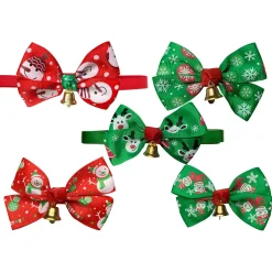 Ferribiella Kerst Strik - Kattencadeau - Rood Groen 25-45 Cm