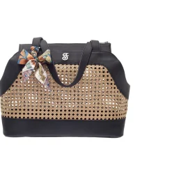 Ferribiella Musa Dog Draagtas - Hondendraagtas - 40x30x20 cm Zwart