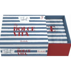 Ferribiella My Dolce Vita T-Shirt - Hondenkleding - 25 cm Blauw Wit