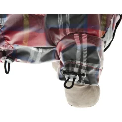 Ferribiella Rain Coat Favola Tartan - Hondenkleding - 30 cm Rood Ruit