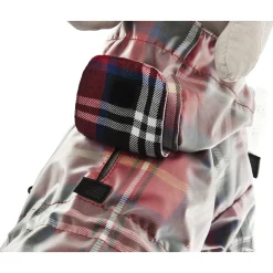 Ferribiella Rain Coat Favola Tartan - Hondenkleding - 30 cm Rood Ruit