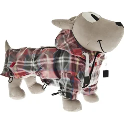 Ferribiella Rain Coat Favola Tartan - Hondenkleding - 30 cm Rood Ruit