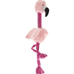 Ferribiella Stuffed Flamingo - Hondenspeelgoed - 32 cm