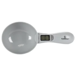 Flamingo Digitale Voerschep Skalo - Weegschaal - 23x10x5.5 cm Grijs