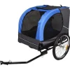 Flamingo Fietskar - Hondenfietskar - 125x95x72 cm Blauw Grijs