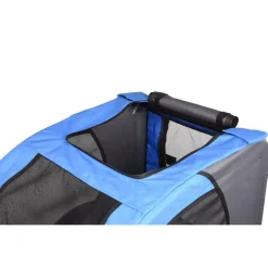 Flamingo Fietskar - Hondenfietskar - 125x95x72 cm Blauw Grijs