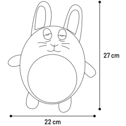 Flamingo Jeany Konijn - Kattenspeelgoed - 27x22 cm Blauw