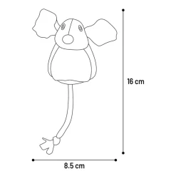 Flamingo Jeany Muis+catnip - Kattenspeelgoed - 16x8.5 cm Blauw
